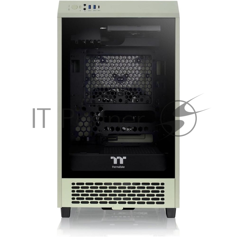 Корпус Thermaltake The Tower 200 Matcha Green /Matcha Green/Win/SPCC/Tempered Glass*1/CT140 Fan*2/Color Box