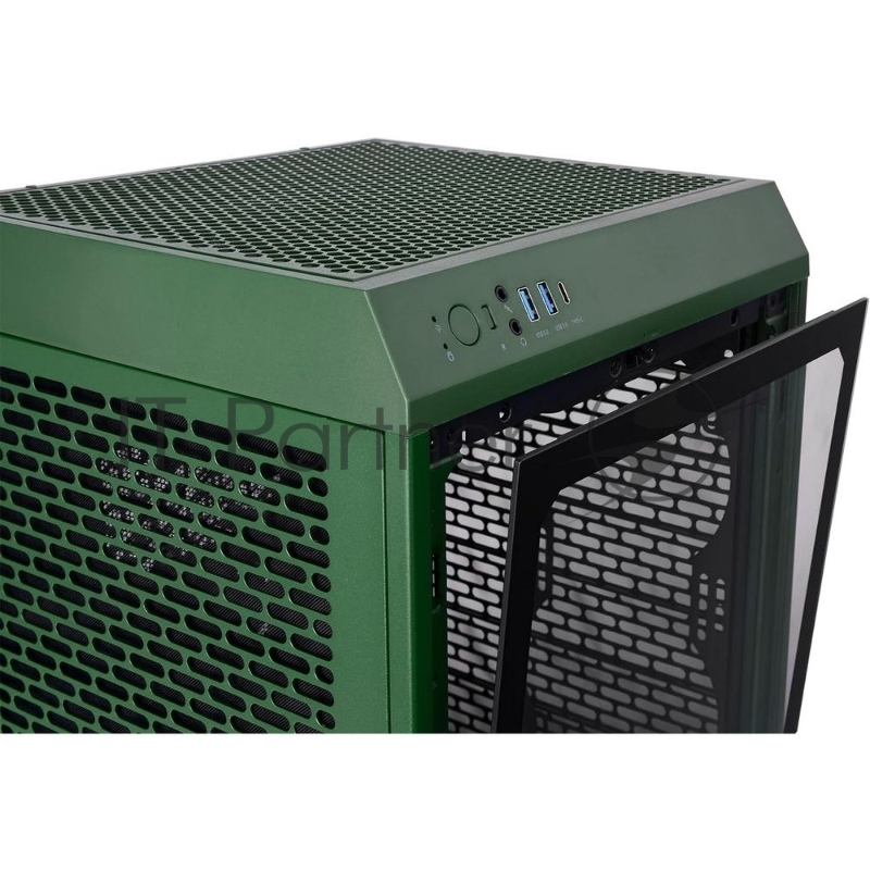 Корпус Thermaltake The Tower 200 Racing Green /Racing Green/Win/SPCC/Tempered Glass*1/CT140 Fan*2/Color Box