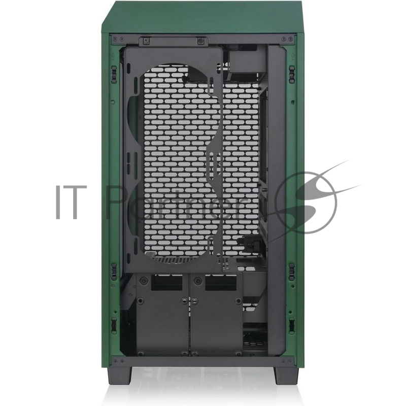 Корпус Thermaltake The Tower 200 Racing Green /Racing Green/Win/SPCC/Tempered Glass*1/CT140 Fan*2/Color Box