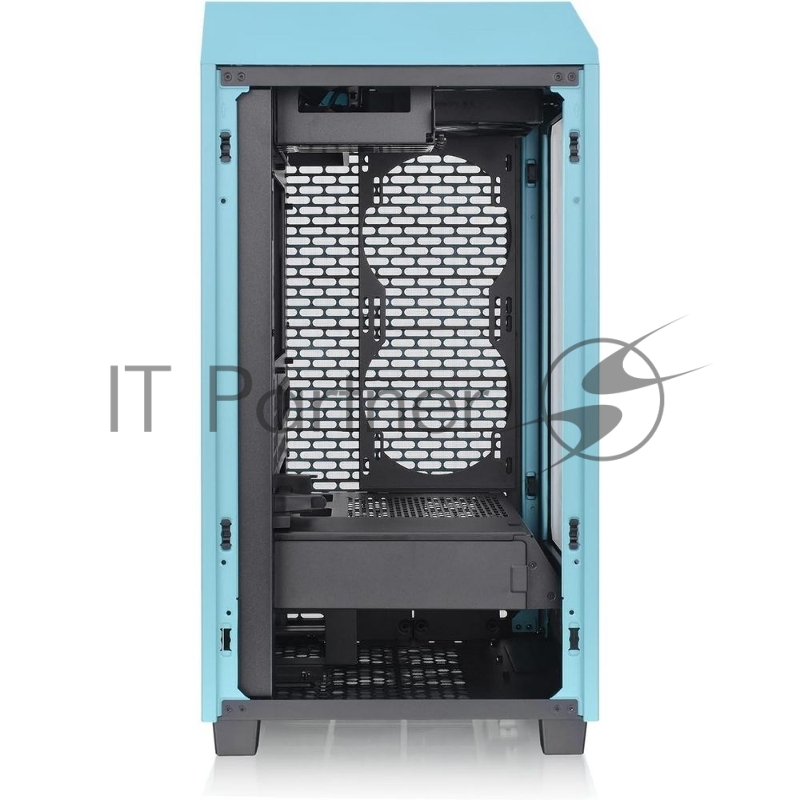 Корпус Thermaltake The Tower 200 Turquoise /Turquoise/Win/SPCC/Tempered Glass*1/CT140 Fan*2/Color Box