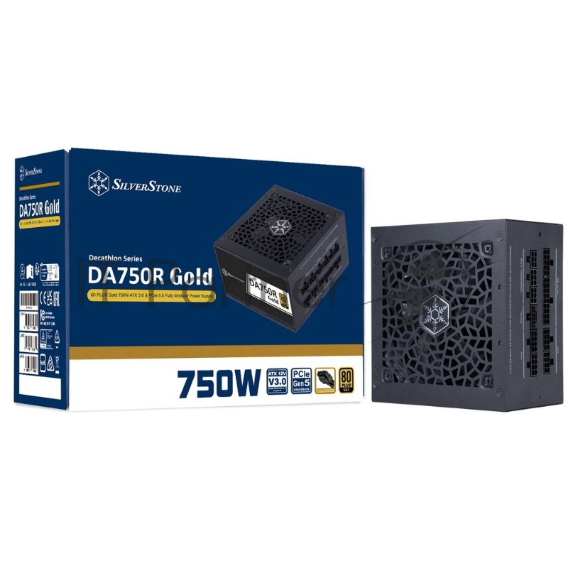 Блок питания Silverstone G54ADA075R0M220 80 PLUS Gold 750W ATX 3.0 & PCIe 5.0 Fully Modular Power Supply