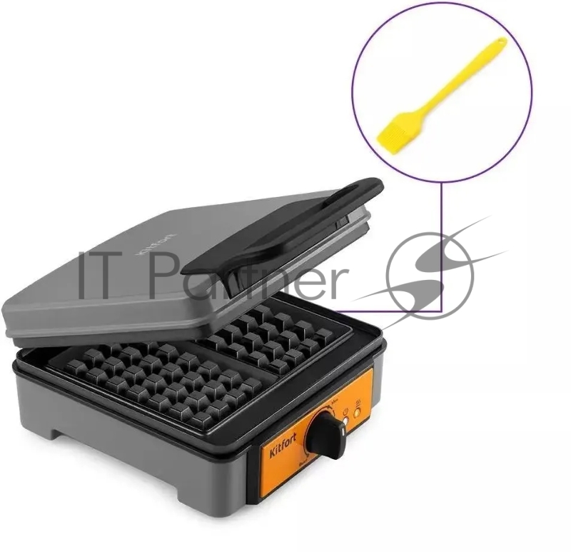 Вафельница Kitfort КТ-1694 1200Вт серый