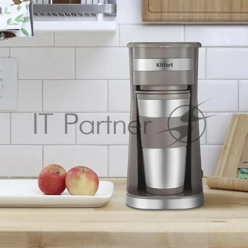 Кофеварка капельная Kitfort КТ-7316 750Вт коричневый/нержавеющая сталь