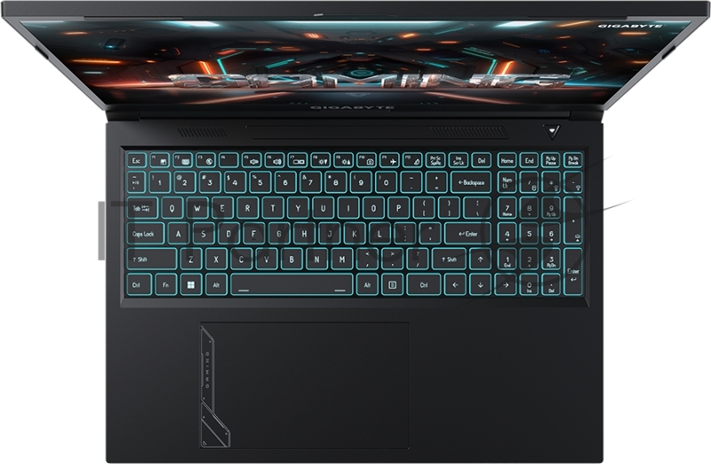 Ноутбук Gigabyte G6 Core i7 13620H 16Gb SSD1Tb NVIDIA GeForce RTX4060 8Gb 16 IPS FHD+ (1920x1200) Free DOS black WiFi BT Cam (KF-H3KZ854KD)