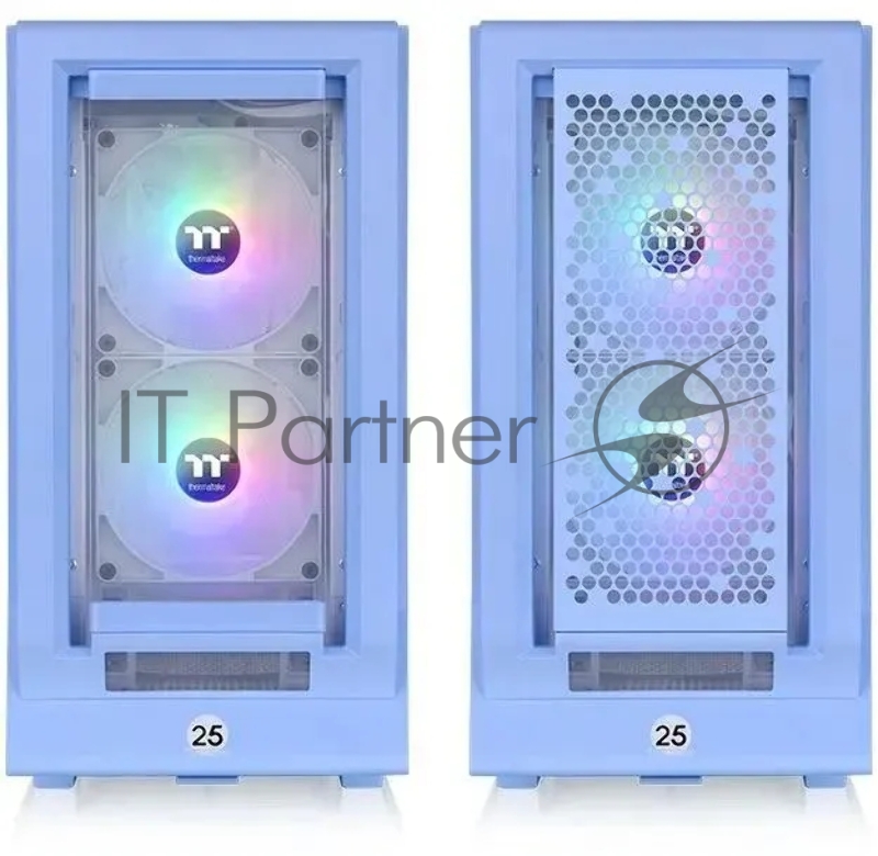 Корпус Thermaltake Ceres 350 MX голубой без БП E-ATX 2x140mm 2xUSB3.0 audio bott PSU