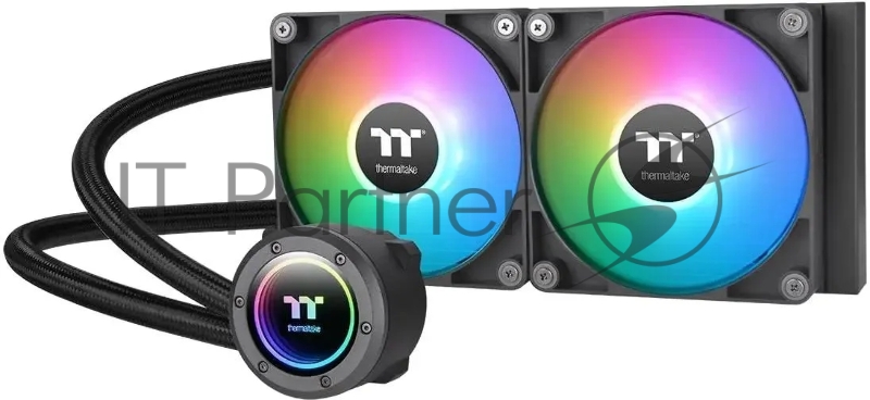 Система водяного охлаждения Thermaltake TH240 V2 ARGB Soc-AM5/AM4/1151/1200/1700 черный 4-pin 25.8dB Al+Cu Ret (CL-W361-PL12SW-A)