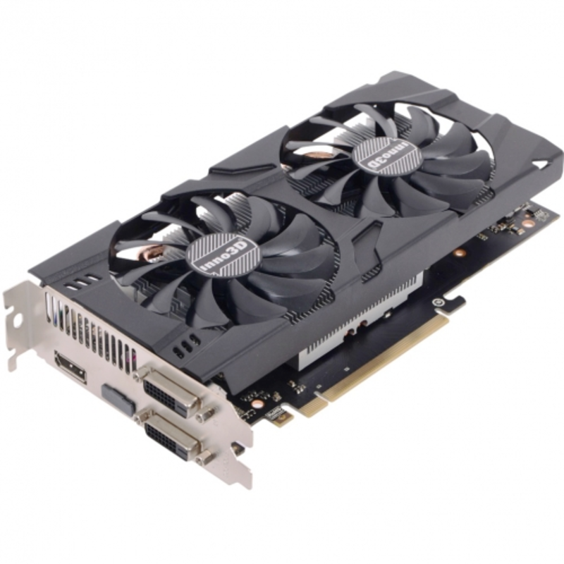 Видеокарта Inno3D GeForce GTX 1060 3ГБ N106F-2SDN-L5GS (GeForce GTX 1060, DDR5, 2xDVI, HDMI, DP) (PCI-E)
