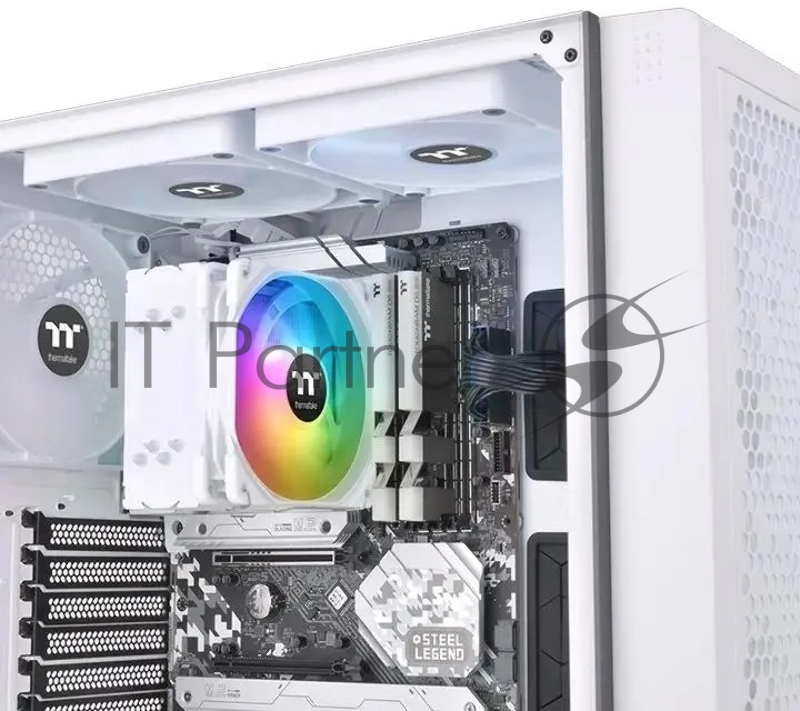 Устройство охлаждения(кулер) Thermaltake UX200 SE ARGB Soc-AM5/AM4/1151/1200/1700 белый 4-pin 25dB Al+Cu 170W Ret (CL-P116-AL12SW-A)