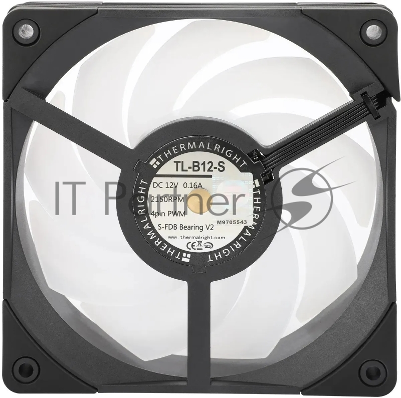 Вентилятор Thermalright TL-B12-S ARGB черный 4-pin 28.1dB 205gr Ret