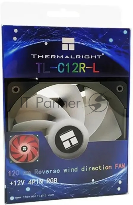 Вентилятор Thermalright TL-C12R-L RGB (Single) реверсивный 4-pin 25.6dB 135gr Ret (TL-C12R-L)