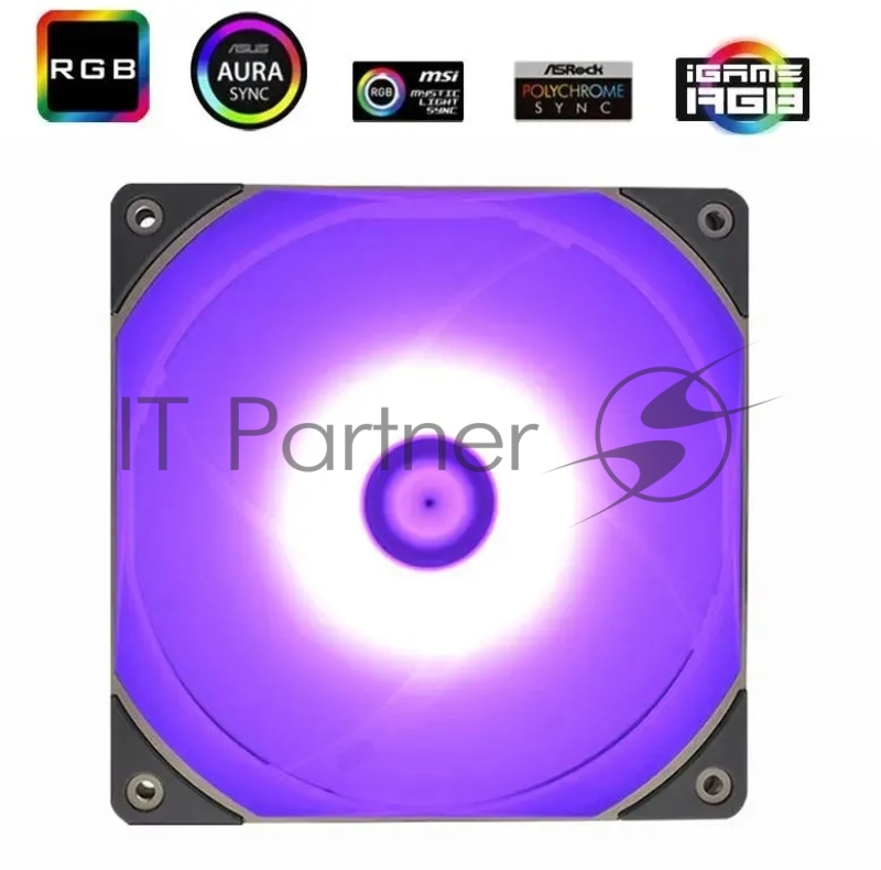 Вентилятор Thermalright TL-C12R-L RGB (Single) реверсивный 4-pin 25.6dB 135gr Ret (TL-C12R-L)