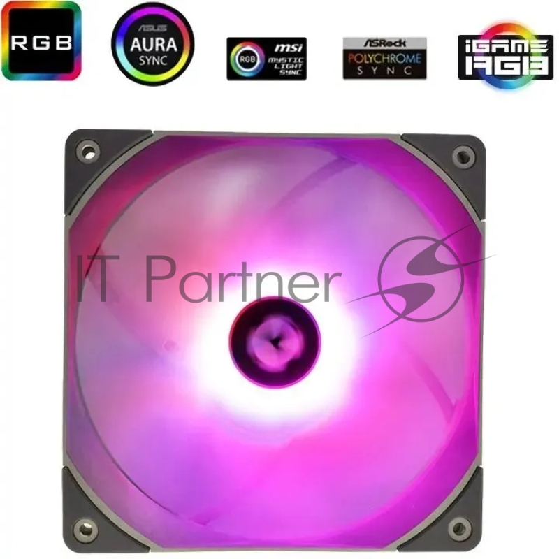 Вентилятор Thermalright TL-C14L-RGB черный 4-pin 26.6dB 160gr Ret