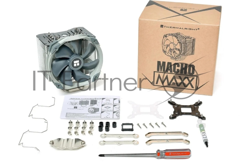 Устройство охлаждения(кулер) Thermalright Macho-Maxx Soc-AM5/AM4/1151/1200/2066/1700 черный 4-pin 25.6dB Al 635gr Ret