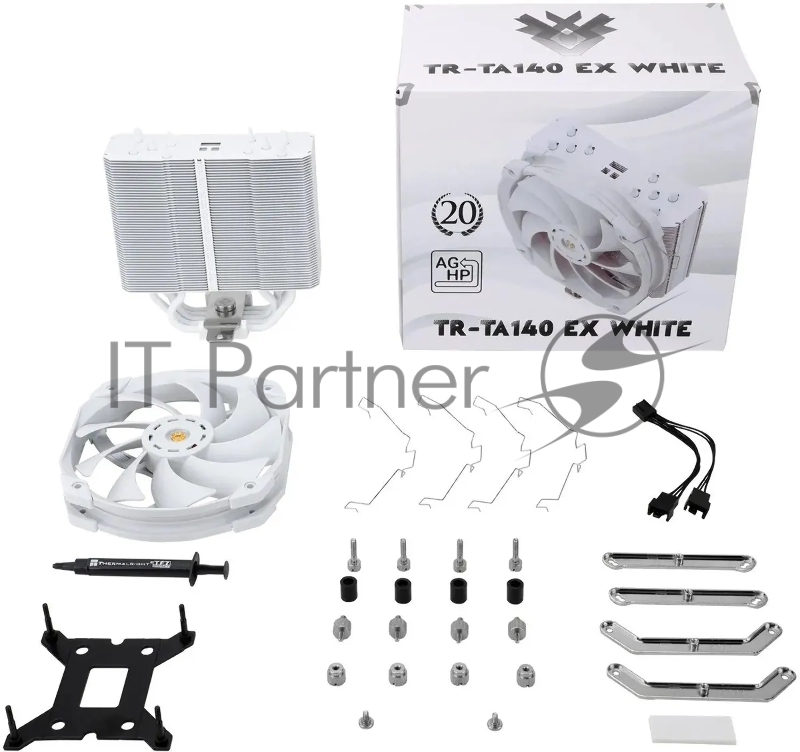 Устройство охлаждения(кулер) Thermalright TA140 EX White Soc-AM5/AM4/1151/1200/2066/201 белый 4-pin 30.2dB Al+Cu 665gr Ret (TA140-EX-WH)