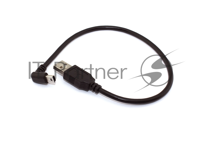 Кабель USB Type A на Mini USB угол вниз 0,25 м