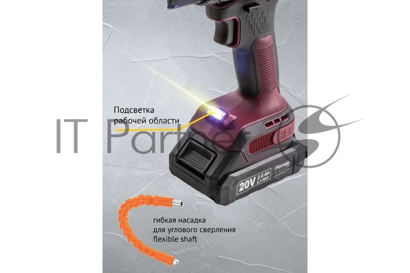 Дрель-шуруповерт аккумуляторная Pioneer CID-M2001CB USP