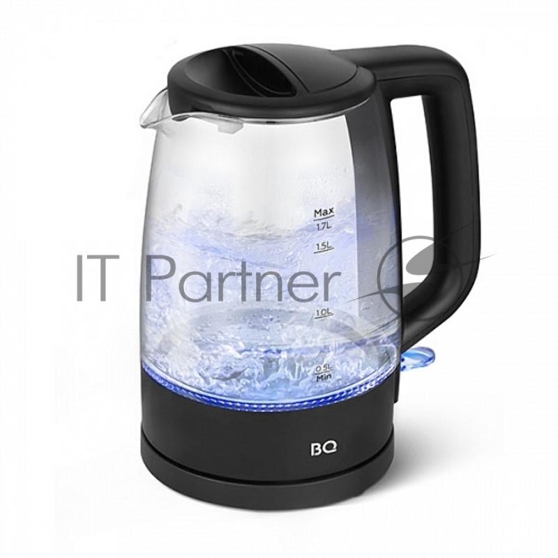 Чайник электрический BQ KT1839G Black. Мощность: 2200 Вт, объем: 1.7 л