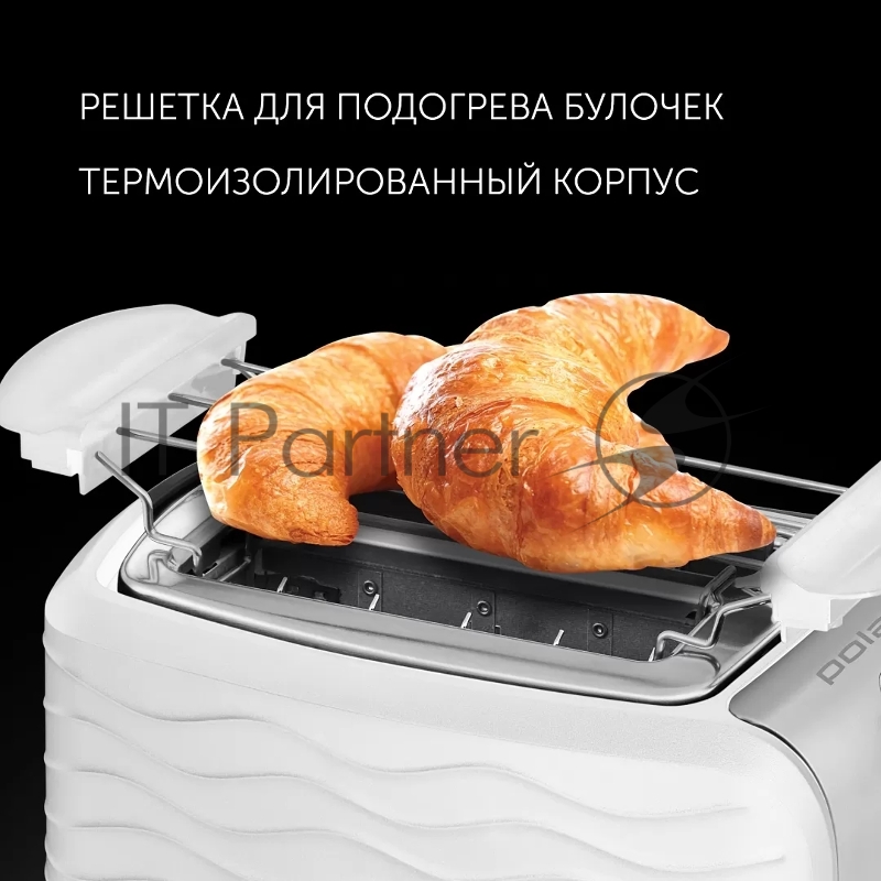Тостер Polaris PET 0922 900Вт белый