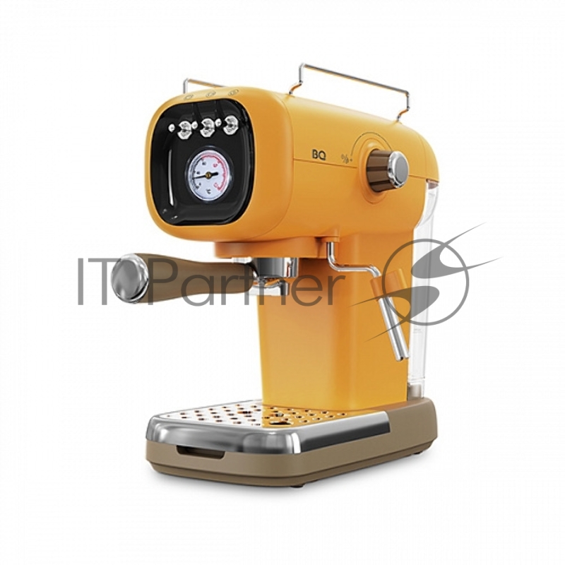 Кофеварка эспрессо BQ CM2004 Yellow, Мощность 1100 Вт, Давление 20 бар, Объем 0.6 л