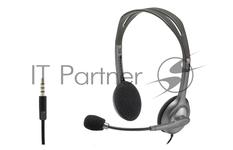 Гарнитура Logitech Headset H111 Stereo grey (981-000594/981-000593/981-000