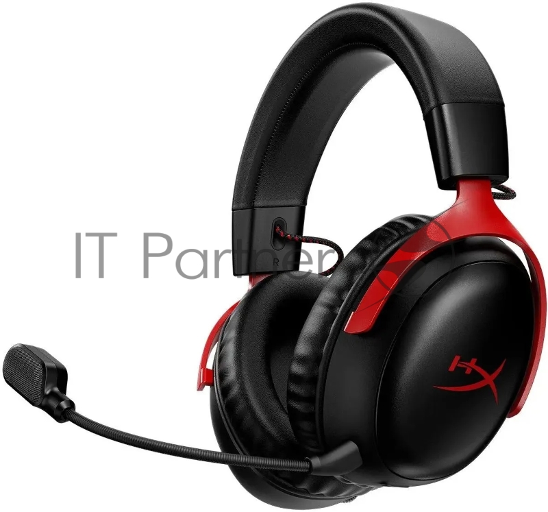 Наушники с микрофоном HyperX Cloud III черный/красный 1.2м мониторные оголовье (727A9AA)