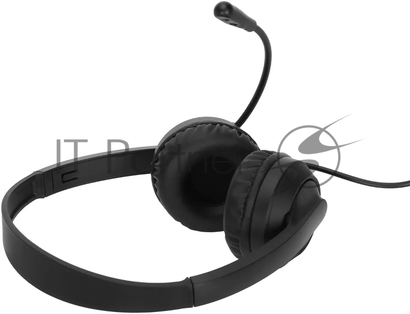 Наушники с микрофоном Оклик HS-M500 черный 1.8м накладные оголовье (1900379)