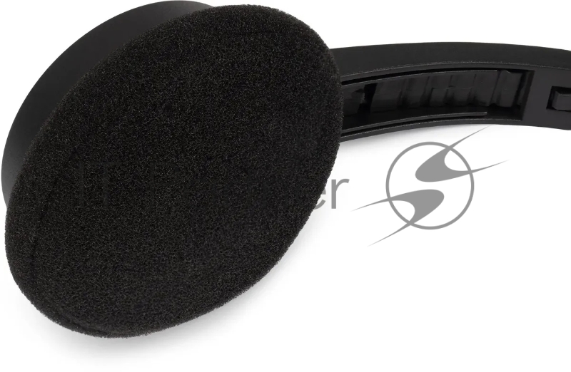 Наушники с микрофоном Оклик HS-M600 черный 1.8м накладные оголовье (1900372)