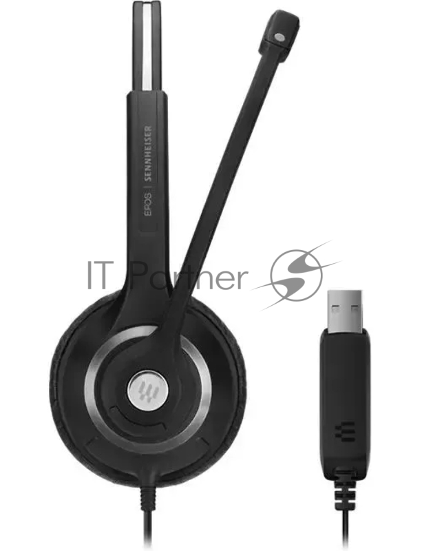 Наушники с микрофоном Epos Sennheiser SC 230 USB черный 2.9м накладные оголовье (1000516)