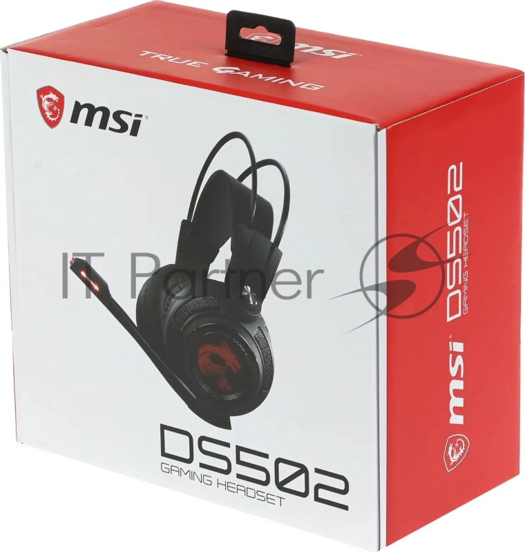 Наушники с микрофоном MSI DS502 черный 2м накладные USB оголовье (S37-0400120-SV1)