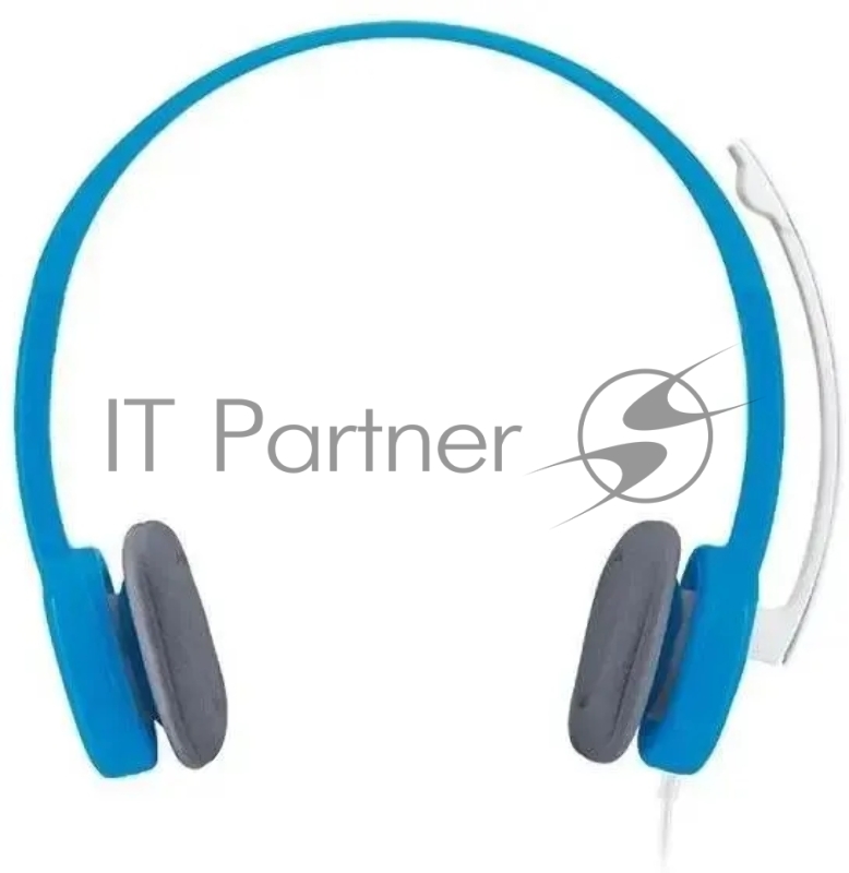 Наушники с микрофоном Logitech H150 синий/белый 1.8м накладные оголовье (981-000454)