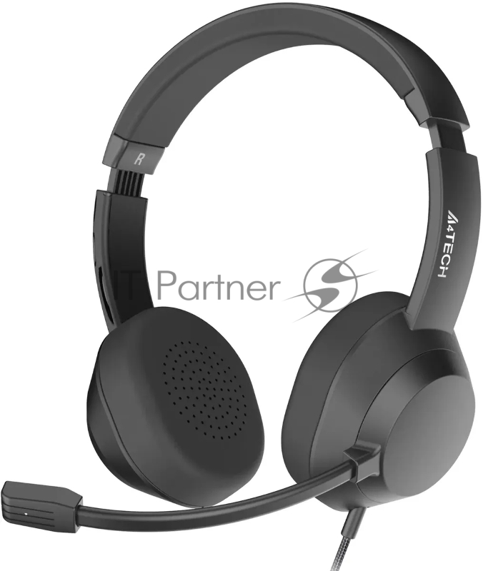 Наушники с микрофоном A4Tech Fstyler FH150U черный 2м накладные USB оголовье (FH150U BLACK)