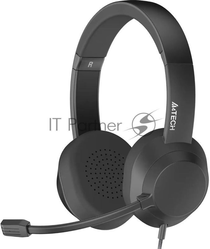 Наушники с микрофоном A4Tech Fstyler FH150U черный 2м накладные USB оголовье (FH150U BLACK)