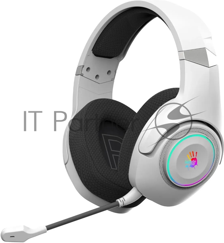 Наушники с микрофоном A4Tech Bloody GR270 белый 1.5м мониторные BT/Radio оголовье (GR270)
