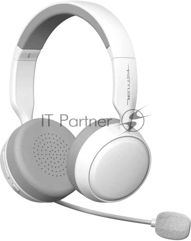 Наушники с микрофоном A4Tech BH230 белый/серый мониторные BT оголовье (BH230 WHITE)