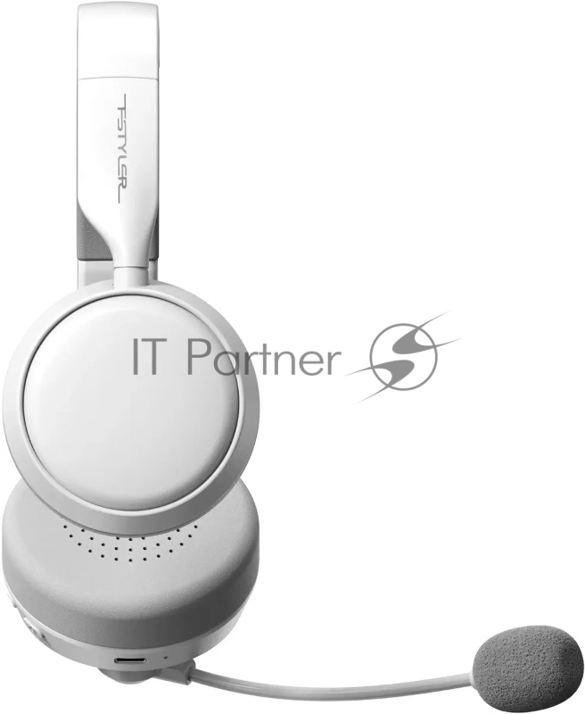 Наушники с микрофоном A4Tech BH230 белый/серый мониторные BT оголовье (BH230 WHITE)