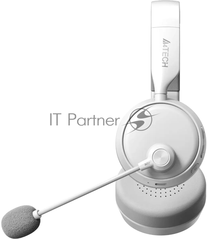 Наушники с микрофоном A4Tech BH230 белый/серый мониторные BT оголовье (BH230 WHITE)