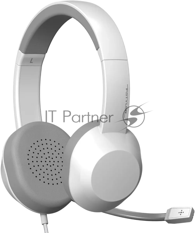 Наушники с микрофоном A4Tech Fstyler FH150U белый/серый 2м накладные USB оголовье (FH150U WHITE)
