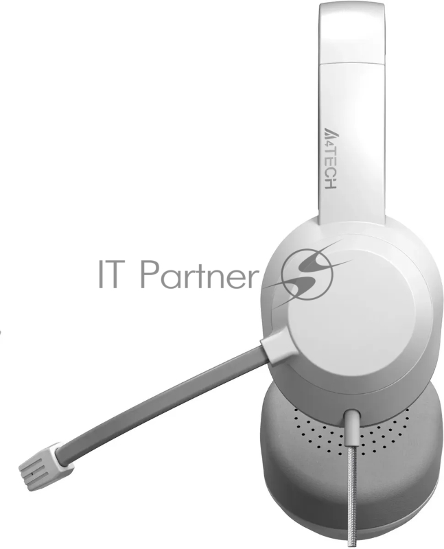 Наушники с микрофоном A4Tech Fstyler FH150U белый/серый 2м накладные USB оголовье (FH150U WHITE)