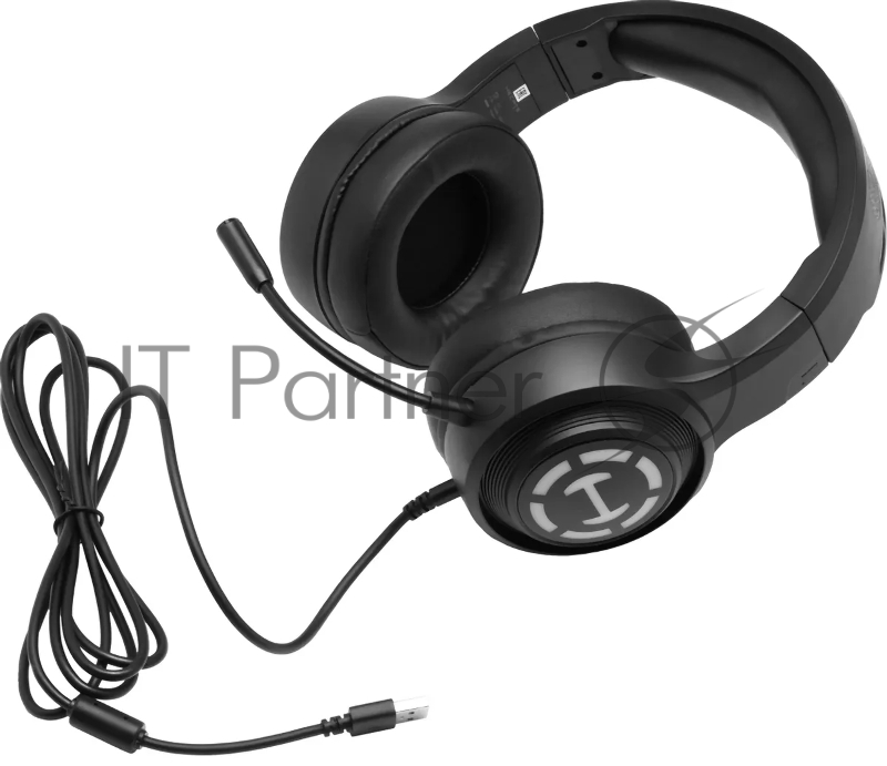 Наушники с микрофоном Edifier G20 черный 2.2м мониторные USB оголовье