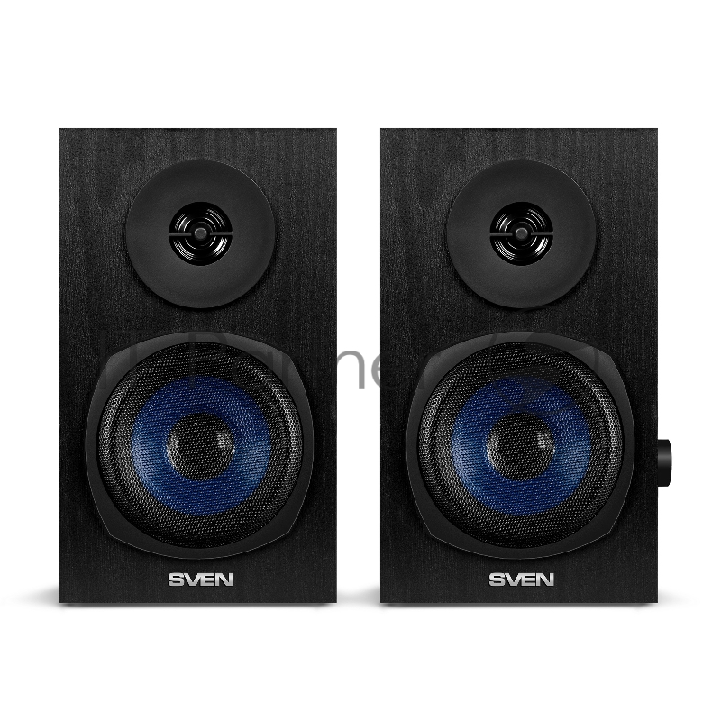 Колонки 2.0 SVEN SPS-576 чёрные (2x4W, Bluetooth, дерево)