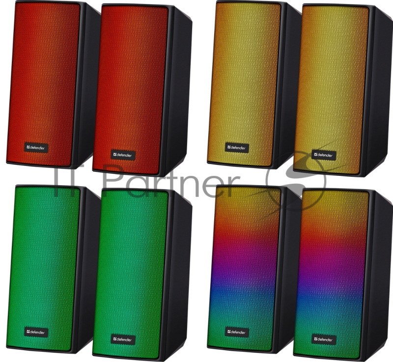 Акустическая 2.0 система Defender Spitfire black (6Вт, питание от USB, bluetooth) (65047)