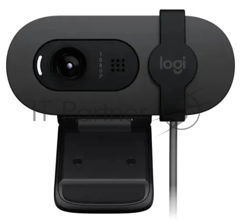 Камера Web Logitech HD Webcam Brio 90 графитовый 2Mpix (1920x1080) USB 2.0 с микрофоном (960-001581)