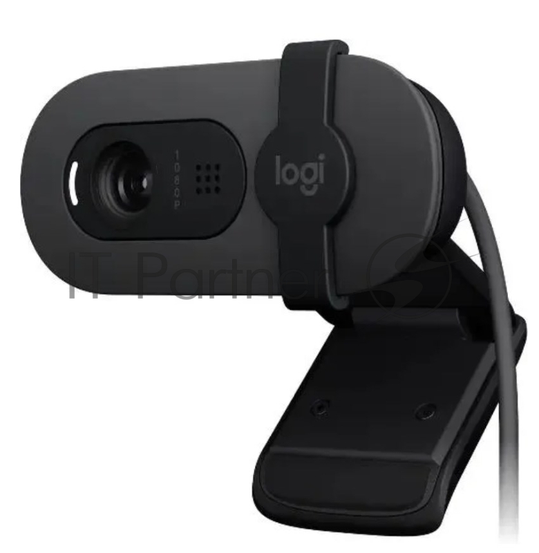 Камера Web Logitech HD Webcam Brio 90 графитовый 2Mpix (1920x1080) USB 2.0 с микрофоном (960-001581)