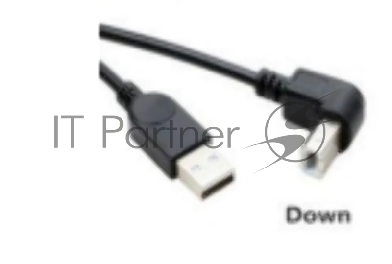 Кабель USB 2.0 на USB-B угол вниз 0,5 м