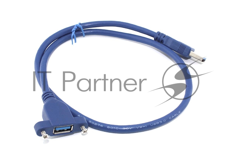 Кабель USB 3.0 для монтажа на корпус папа-мама с отверстиями под болты 0,3 м