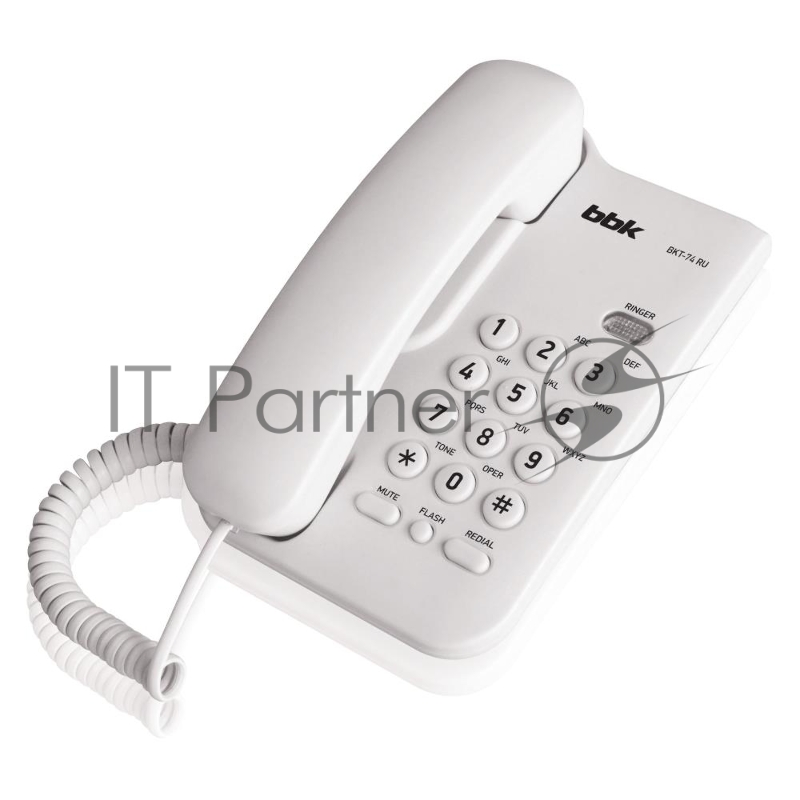 Телефон проводной BBK BKT-74 RU черный