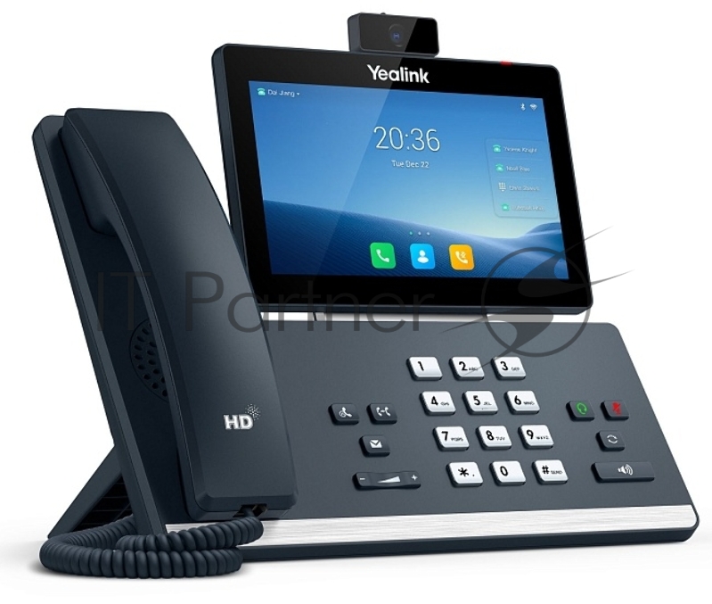 Телефон YEALINK SIP-T58W with camera, видеотерминал, Android, WiFi, Bluetooth, GigE, CAM50, без БП, шт
