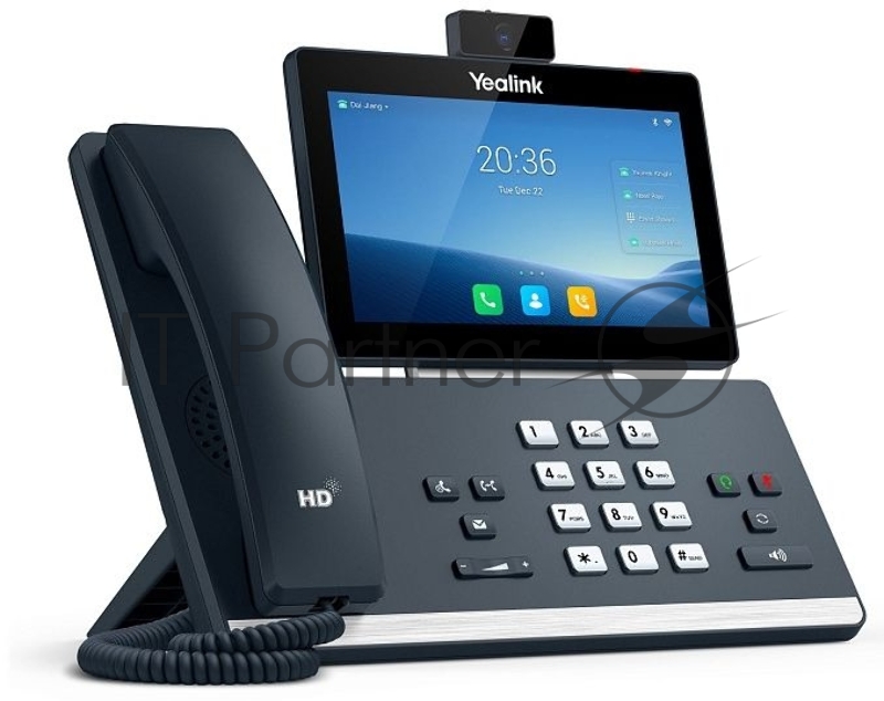 Телефон YEALINK SIP-T58W with camera, видеотерминал, Android, WiFi, Bluetooth, GigE, CAM50, без БП, шт