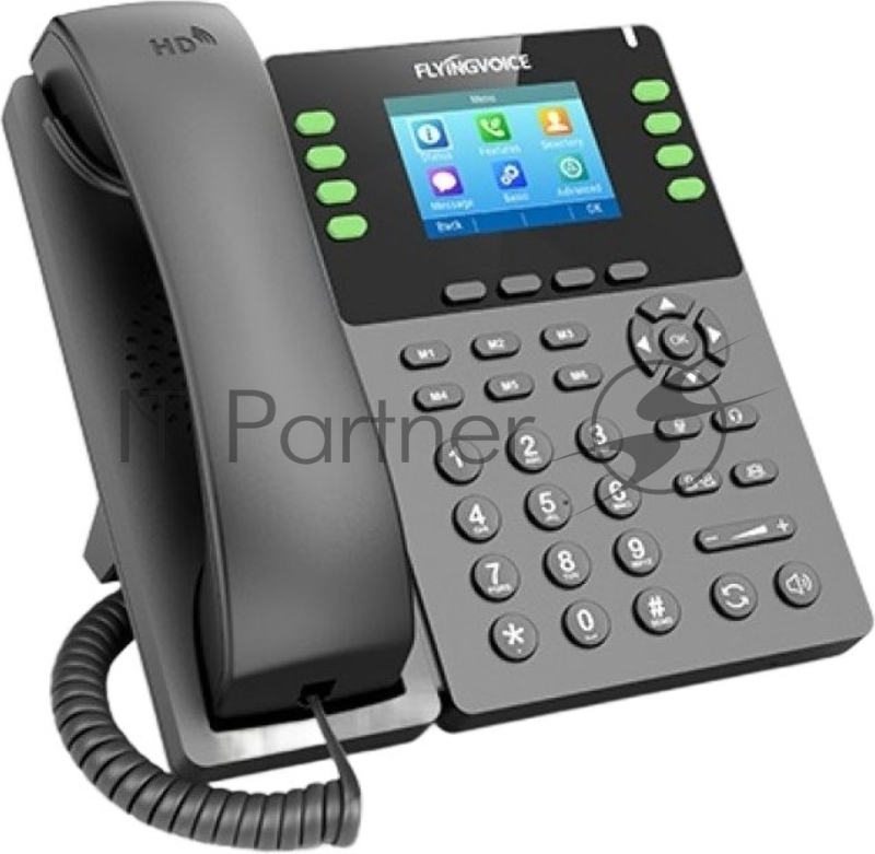 Телефон IP Flyingvoice P23GW серый (упак.:1шт)