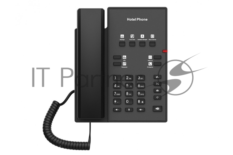 Телефон IP Fanvil H1 черный (H1 HOTEL PHONE) (упак.:1шт)